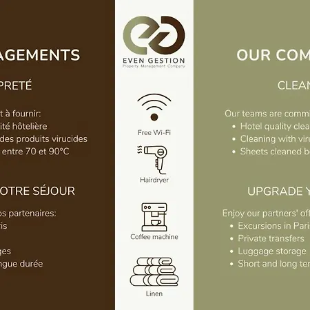 Apartment 42#studio 2pers#sevres-lecourbe#necker Paris